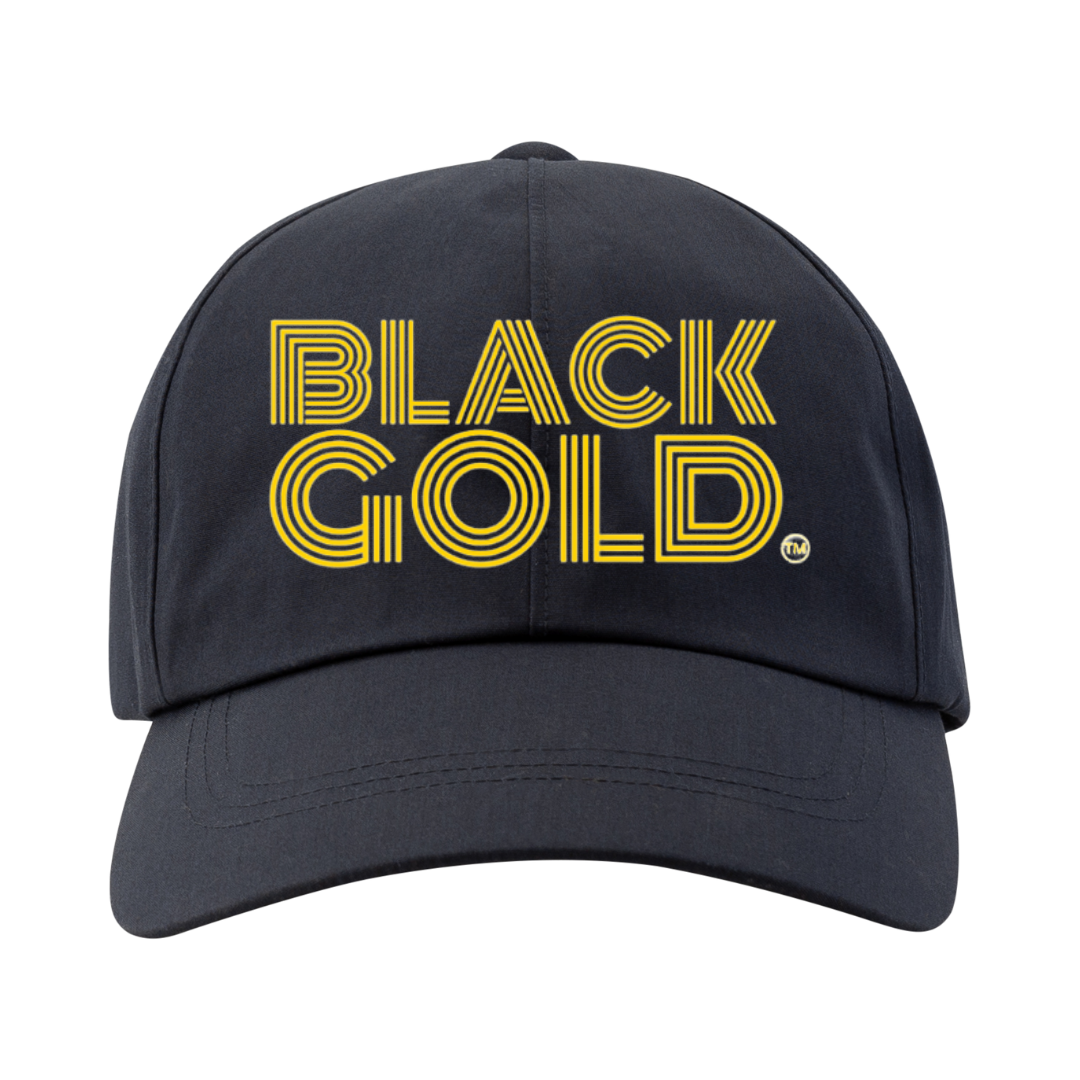 Black Gold Baseball Caps